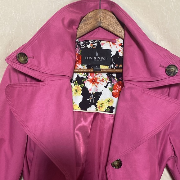 London Fog pink coat size small - Picture 3 of 6